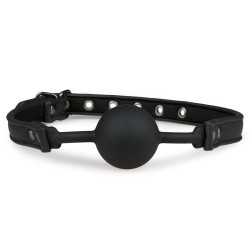 EasyToys Fetish Collection Baillon flexible avec boule silicone Noir